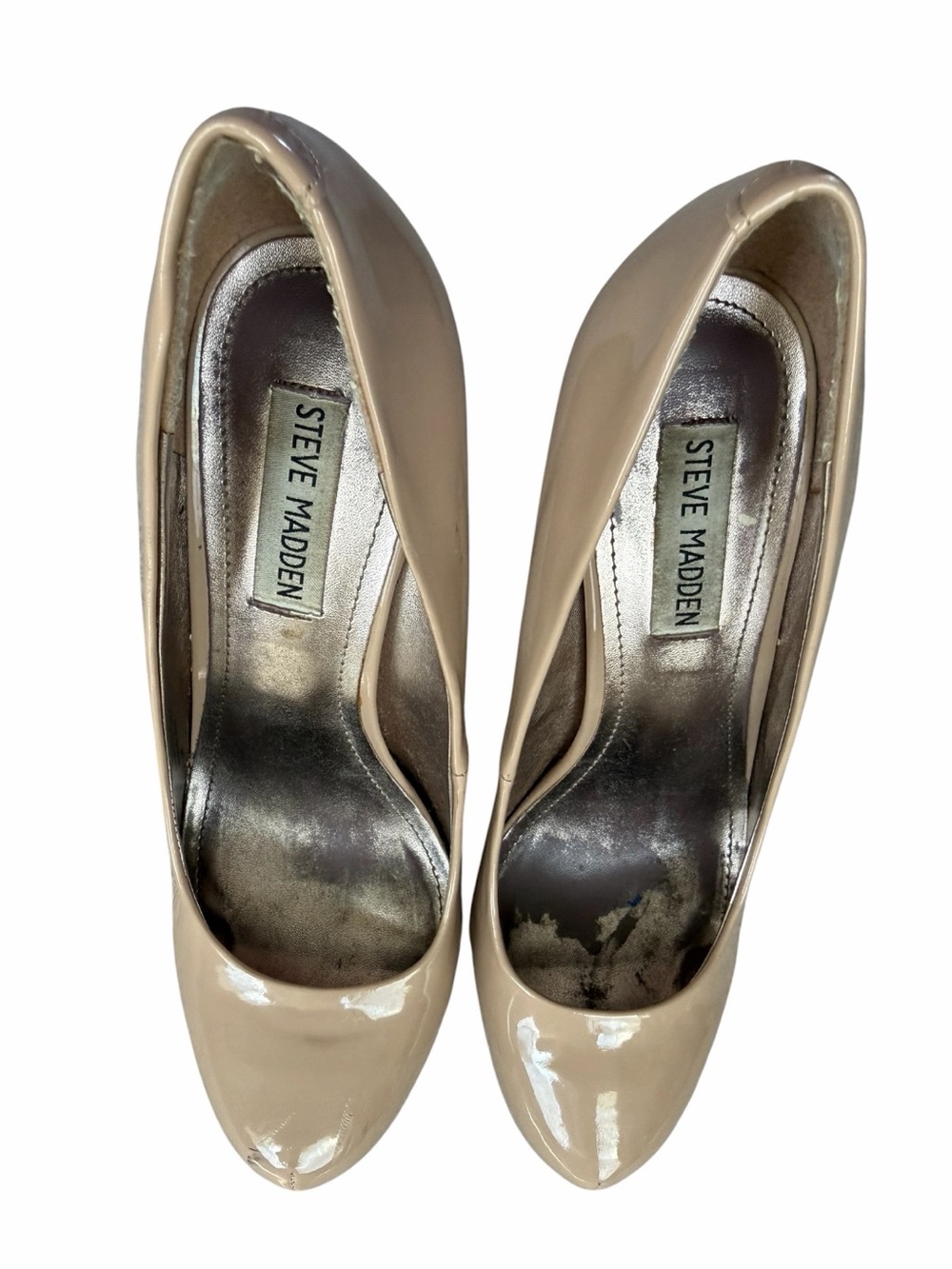 Steve Madden Beige Platform Stiletto Pumps. Size 8 - Picture 16 of 16
